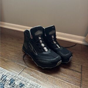 Altra Mens Black Lone Peak All Weather Boots